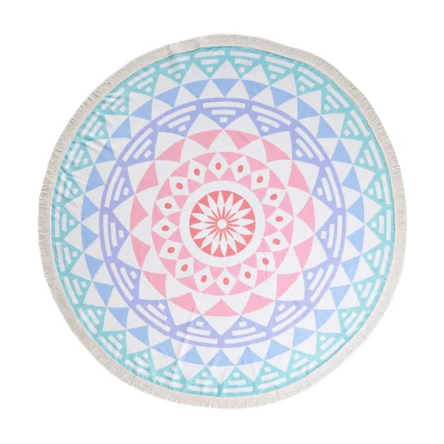 Sunday Funday - Aztec Round Beach Towel Roundie