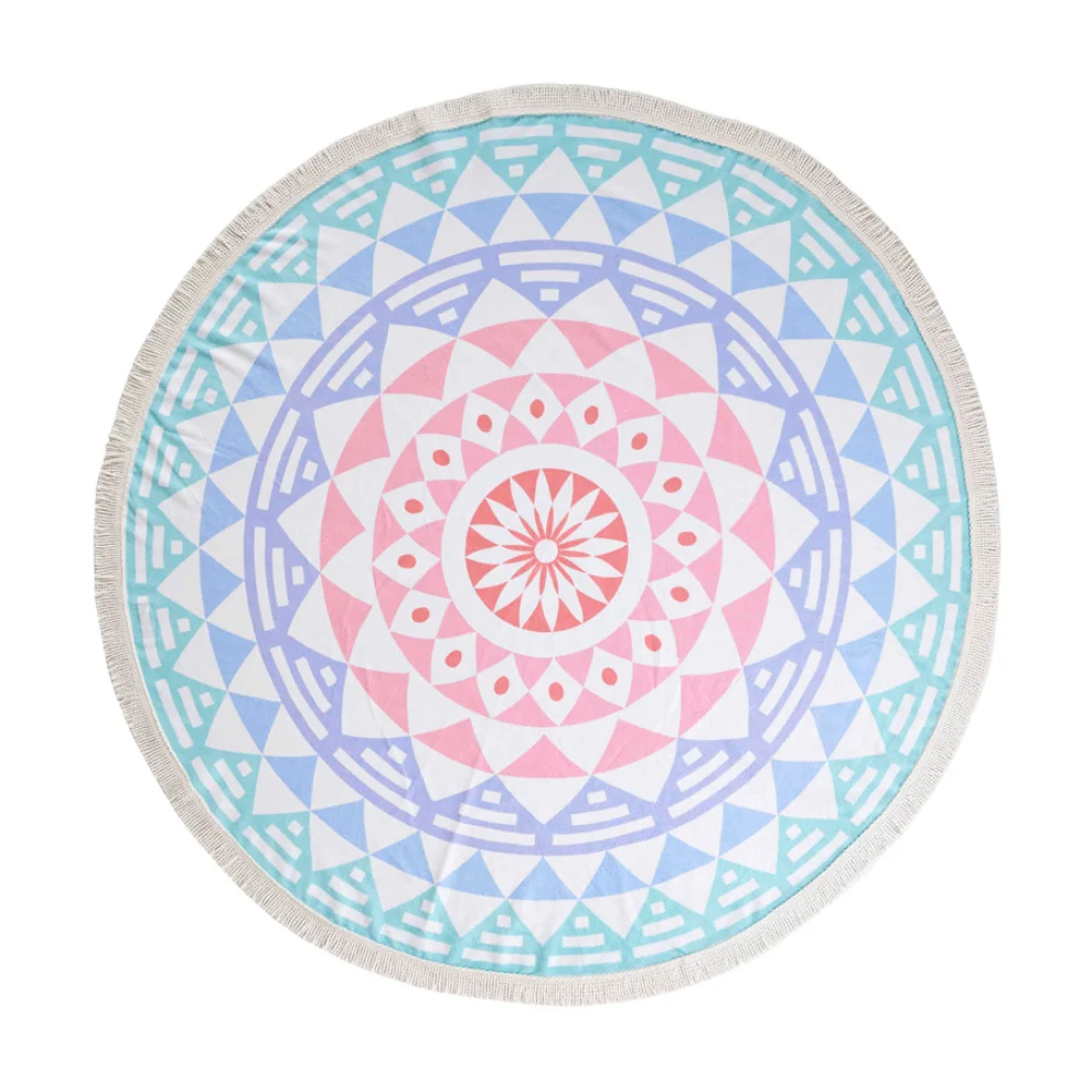 Sunday Funday - Aztec Round Beach Towel Roundie