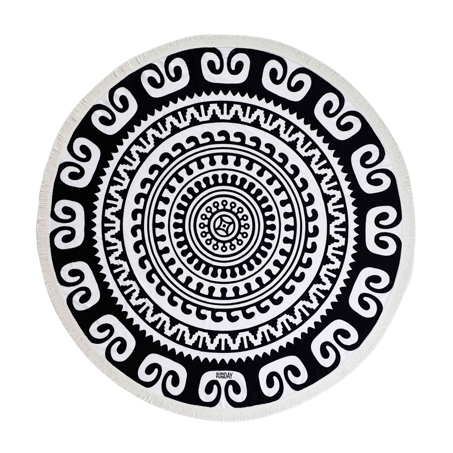 Ethnic Round Beach Towel; Roundie