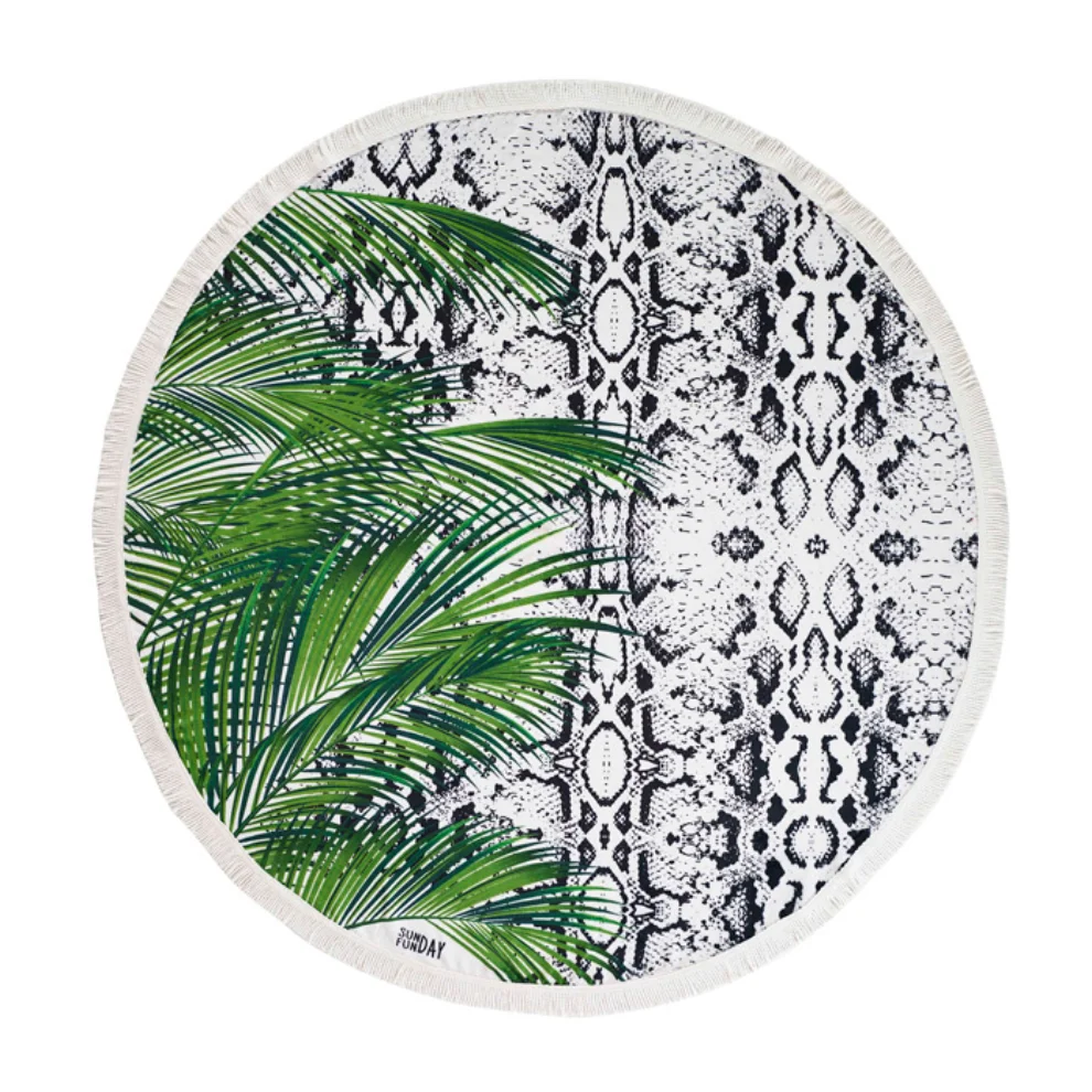 Sunday Funday - TropiCool Round Beach Towel Roundie