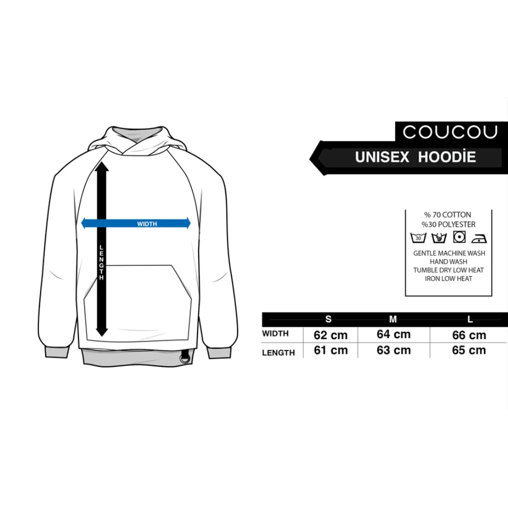 Coucou - Black Man Hoodie