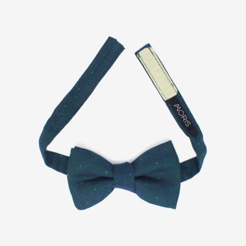 Moris - Blue Dots  Kids Bow Tie