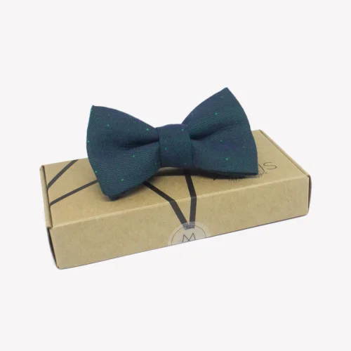 Moris - Blue Dots  Kids Bow Tie