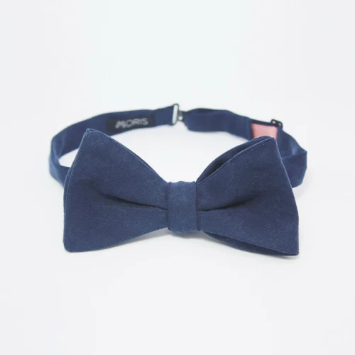 Moris - Midnight Blue Butterfly Self Tie Bow Tie