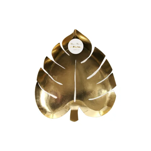 Meri Meri - Palm Leaf Gold Plate Pack of 8