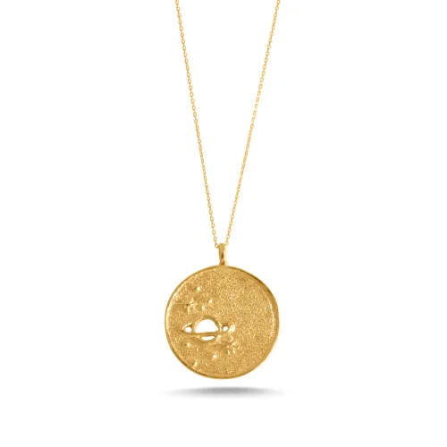 Besign - Saturn Medallion Necklace