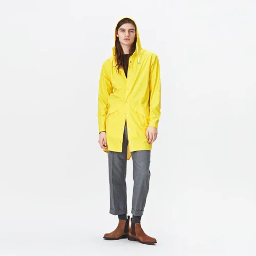 Rains - Long Ceket Yağmurluk - Yellow