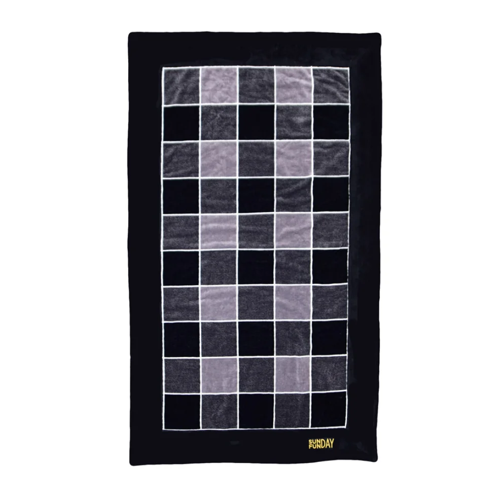 Sunday Funday - Plaid Men Men Beach Towel