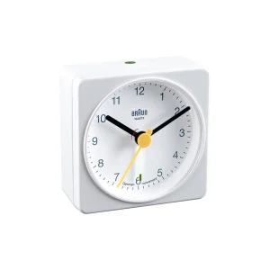 Alarm Desk Square Clock Black