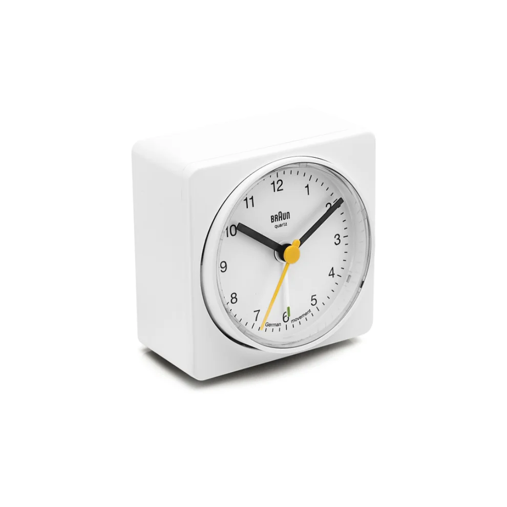 Braun - Alarmlı Masa Saati Kare - ll Beyaz
