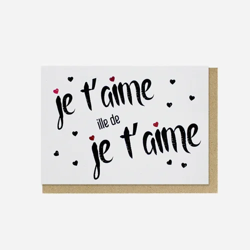 Paper Street Co. - Je T'aime ille de Je T'aime Card