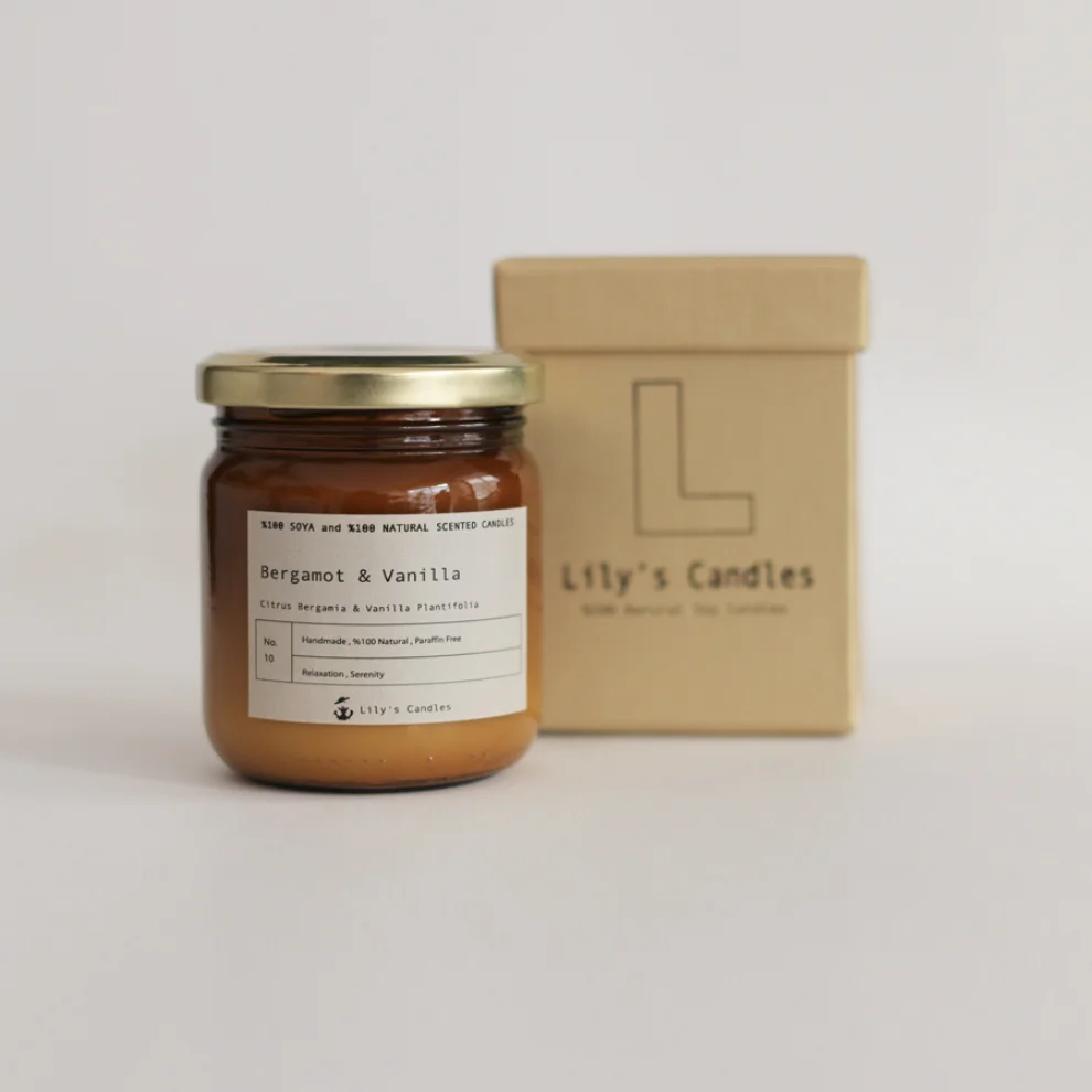 Lily's Candles  - Bergamot & Vanilla Natural Candle