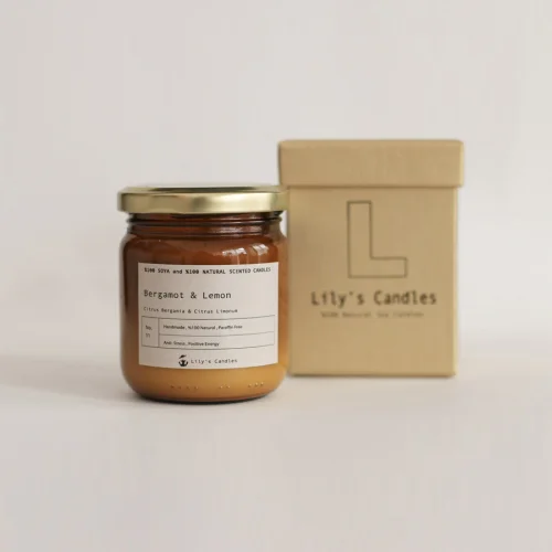 Lily's Candles - Bergamut & Limon Doğal Mum