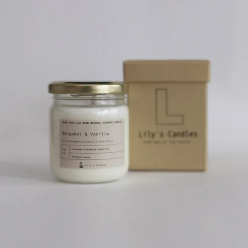 Lily's Candles - Bergamot & Vanilla Natural Candle