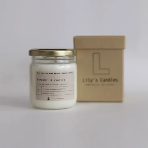 Lily's Candles - Bergamut & Vanilya Doğal Mum