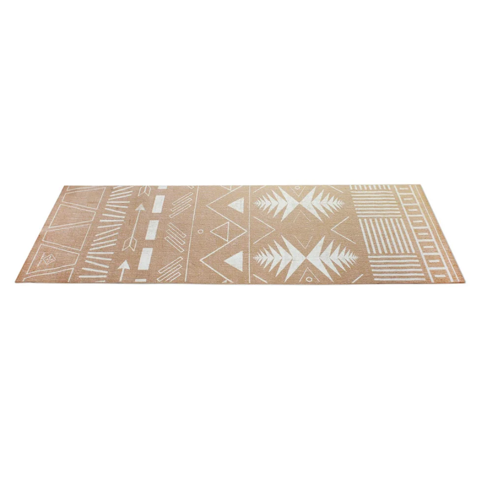 Seeka Yoga - Natural Jute Yoga Mat - Tribal 