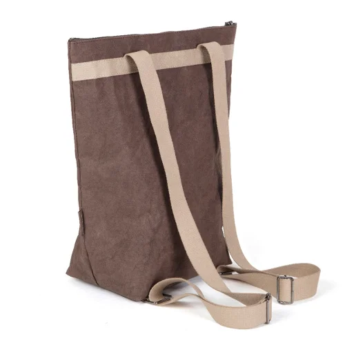 Epidotte - Zip Tote Sırt Çantası - Brown