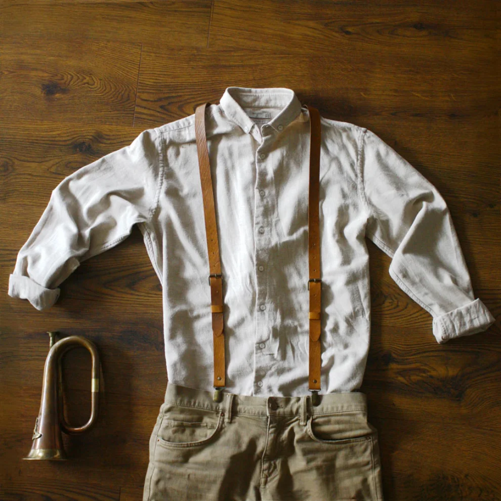 1984 Leather Goods - Leather Suspenders
