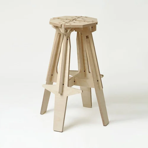 Tufetto - The Mill Wooden Bar Stool