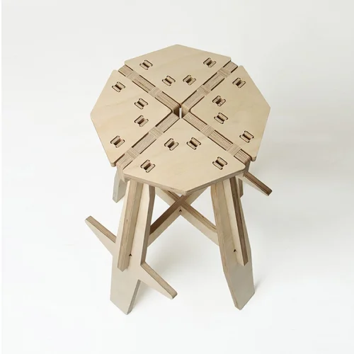 Tufetto - The Mill Wooden Bar Stool