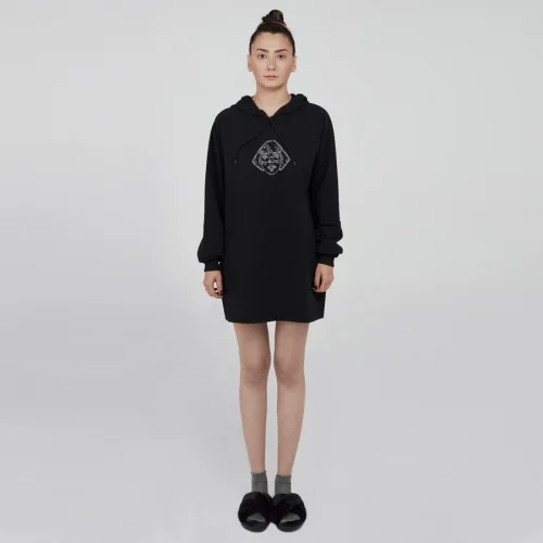 Balbang - Embroidered Sweatshirt Dress