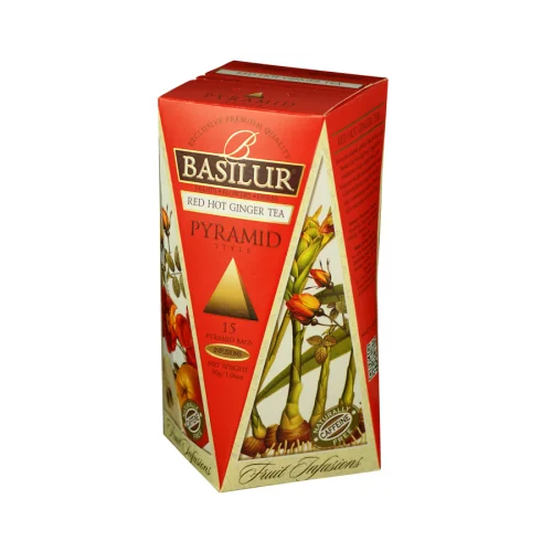 Basilur Tea - Red Hot Ginger Pyramid Tea Bags 30 G