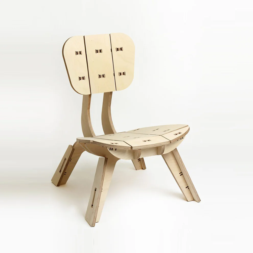 Tufetto - Tospaa Wooden Lounge Chair