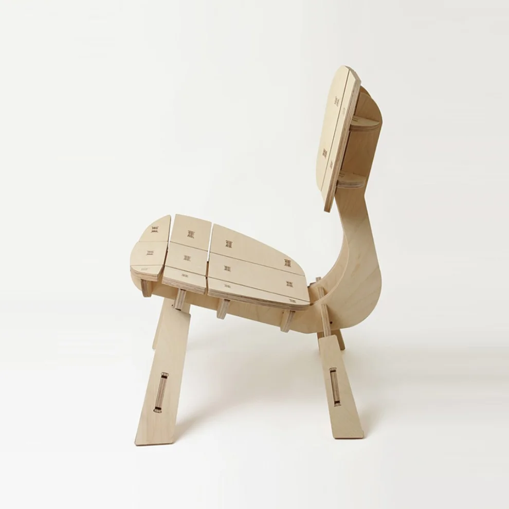 Tufetto - Tospaa Wooden Lounge Chair