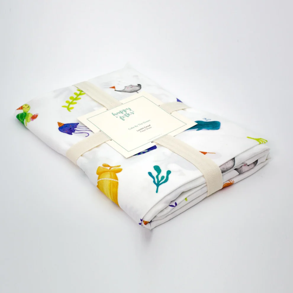 Happy Folks - Ocean Big Party  Fitted Sheet