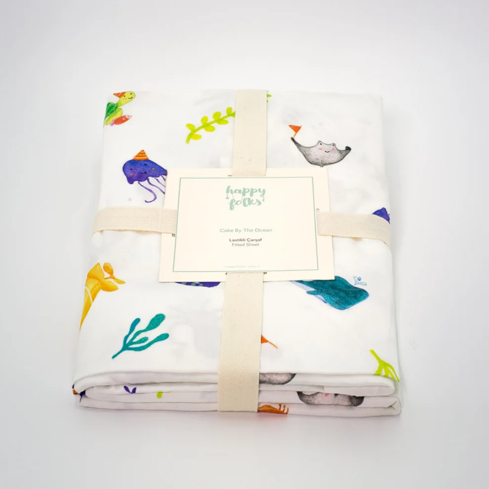 Happy Folks - Ocean Big Party  Fitted Sheet