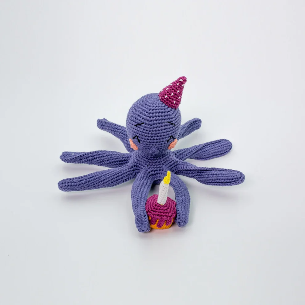 Happy Folks - Birthday Kid Octopus Sleeping Toy