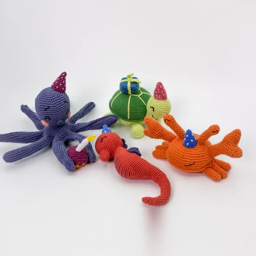 Happy Folks - Birthday Kid Octopus Sleeping Toy