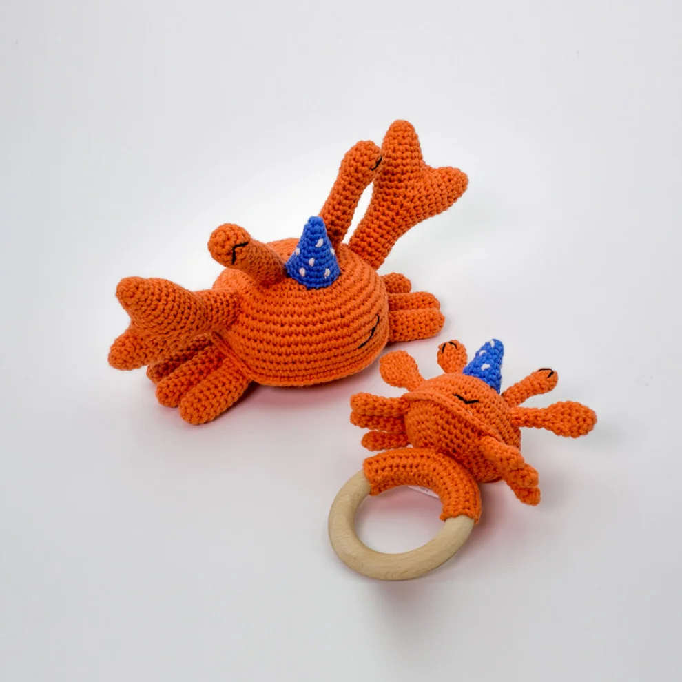 Happy Folks - Miss Crab Teething Toy