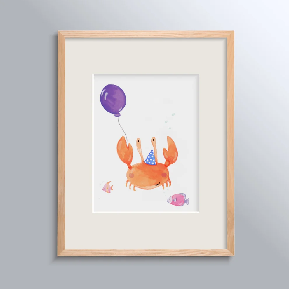 Happy Folks - Miss Crab Poster