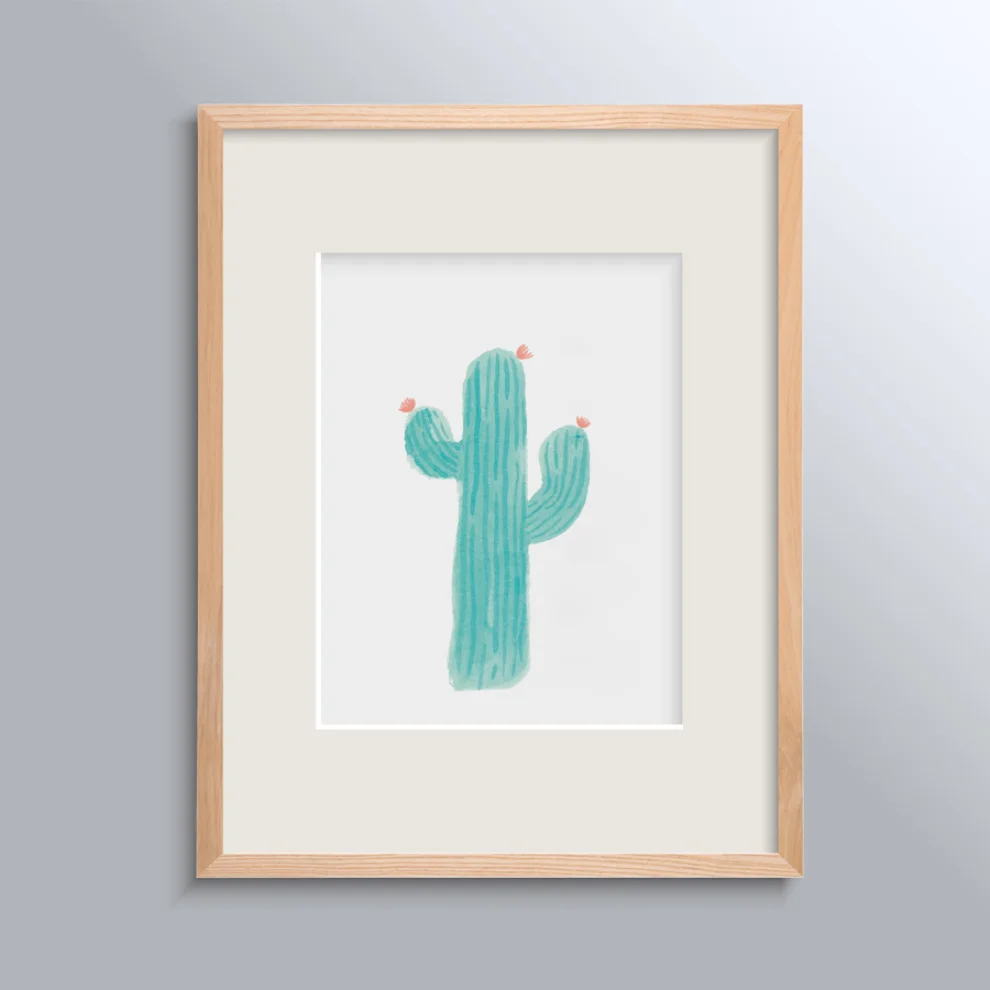Happy Folks - Cactus No - II Poster
