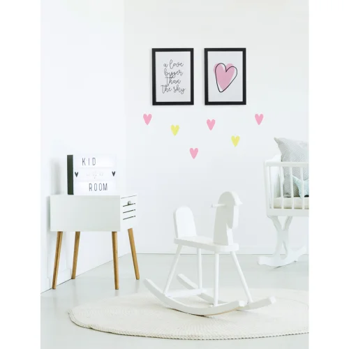Baluna - Love Hearts Wall Sticker Set - Il