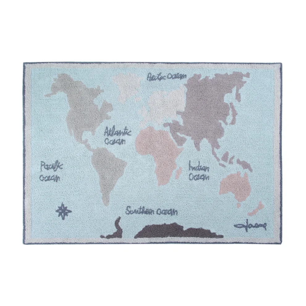 Lorena Canals	 - Vintage Map Kids Rug