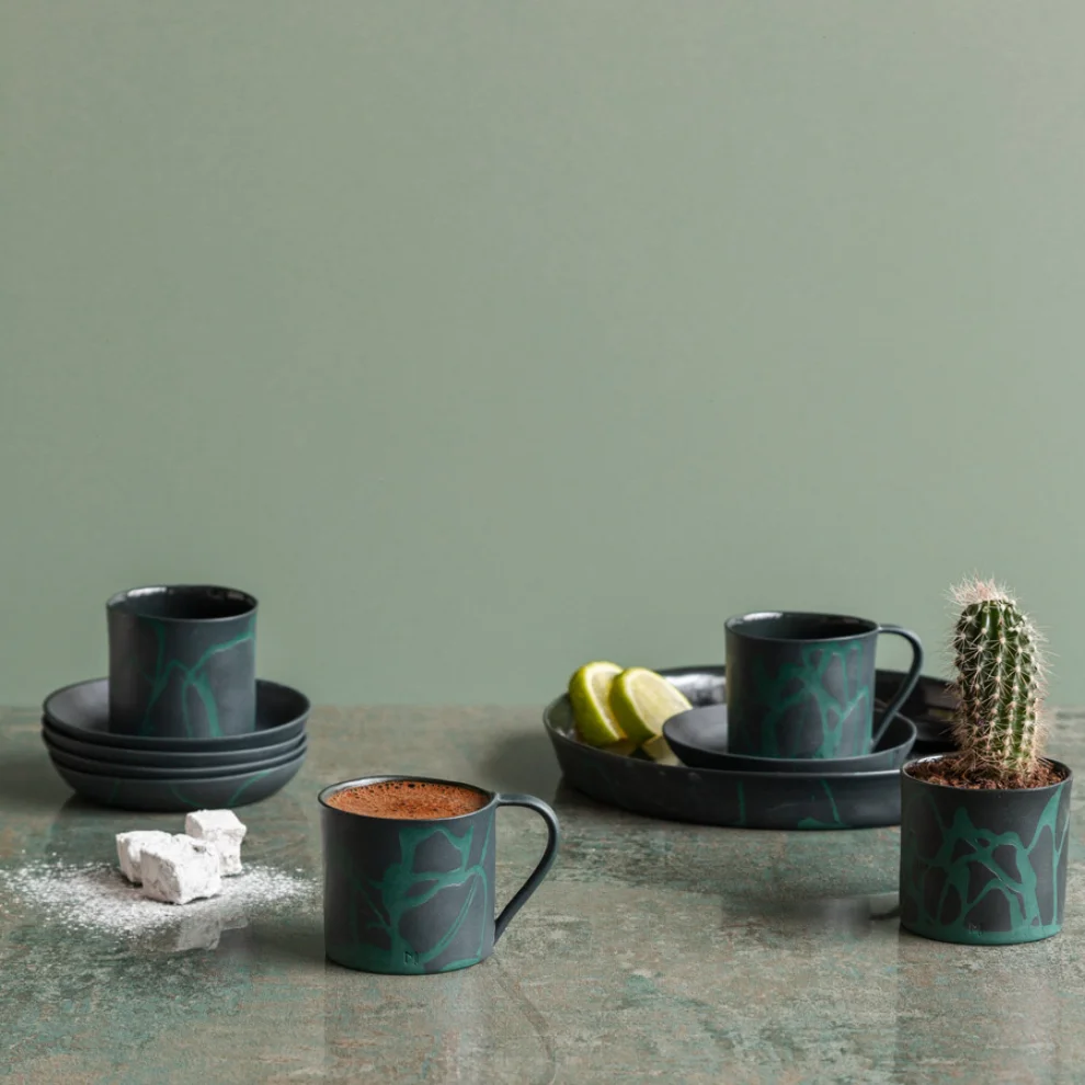 Masuma Ceramics - Leaf Turkish Coffee Set