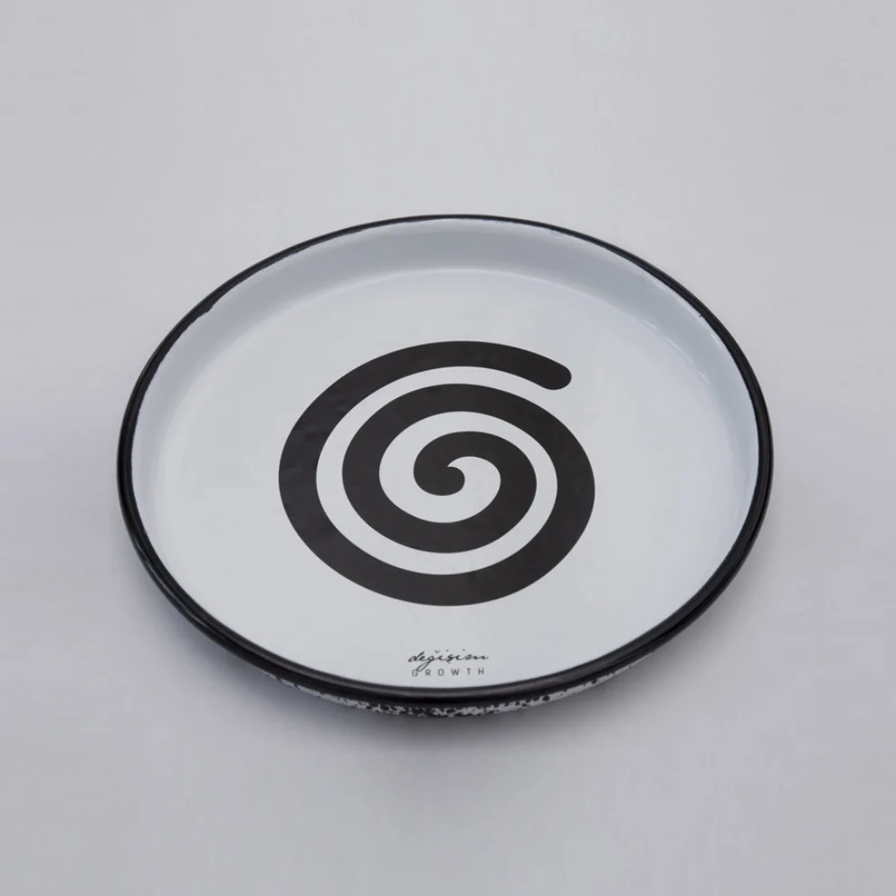 Mesele - Spiral Enamel Tray - (Change And Growth)