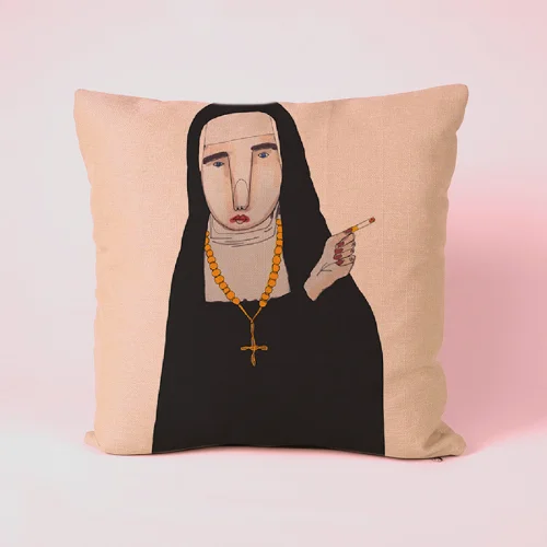 Serkan Akyol - Naugthy Nun Pillow