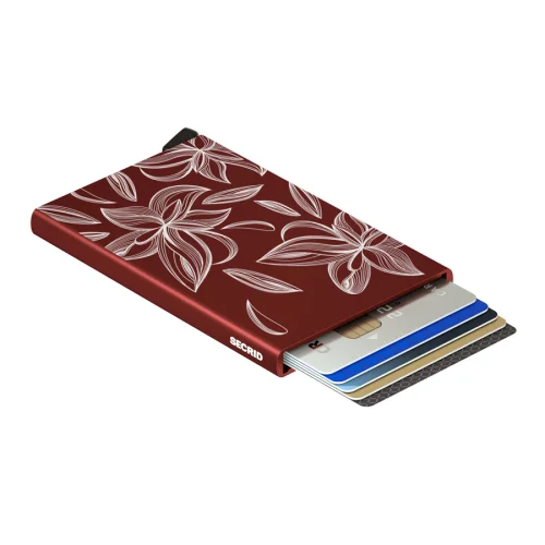 Secrid - Cardprotector Laser Magnolia Bordeaux Cüzdan