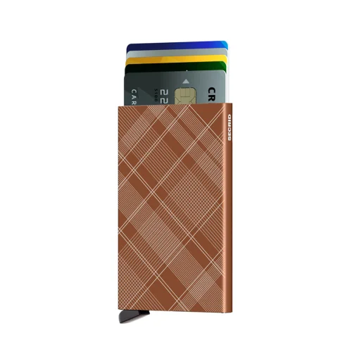 Secrid - Cardprotector Laser Tartan Brown Cüzdan