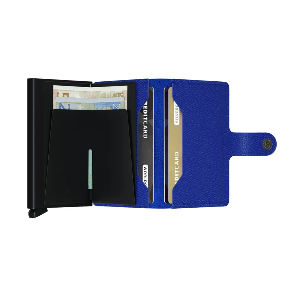 Secrid - Miniwallet Crisple Blue Black Cüzdan