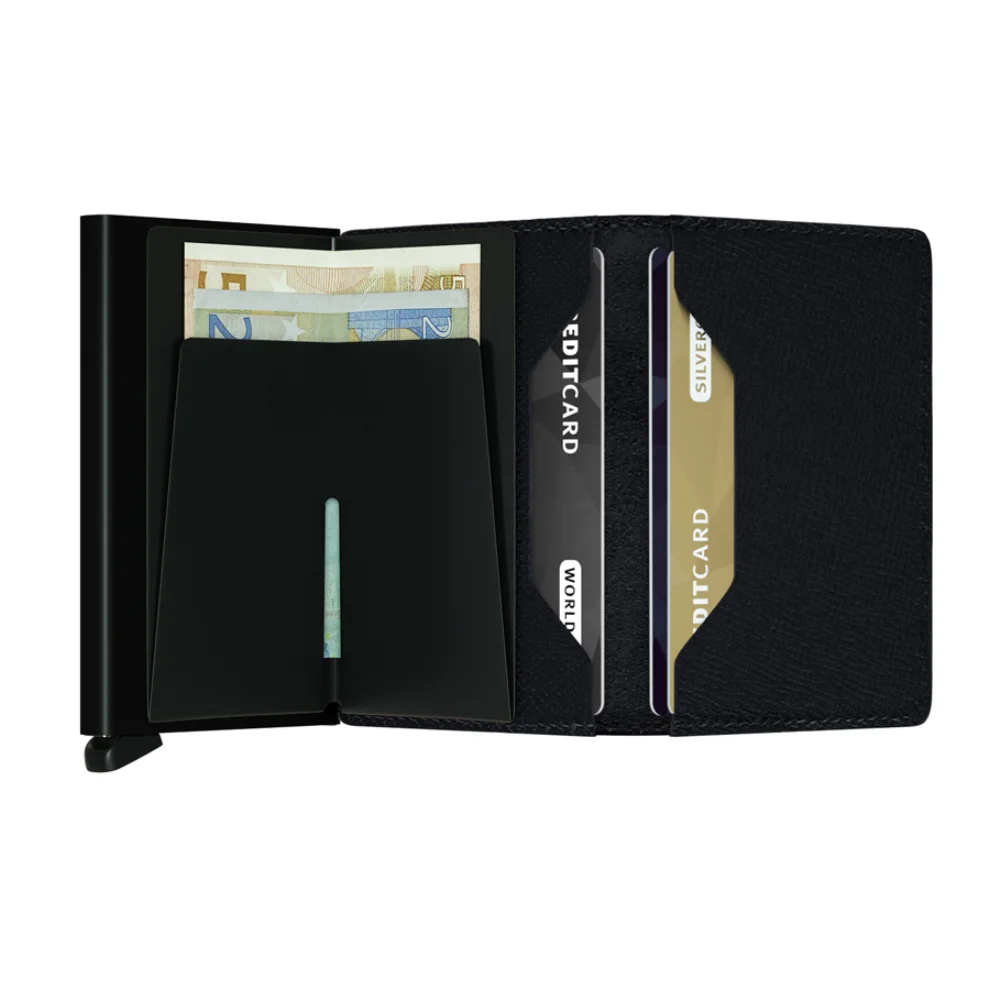 Secrid - Slimwallet Crisple Black Cüzdan