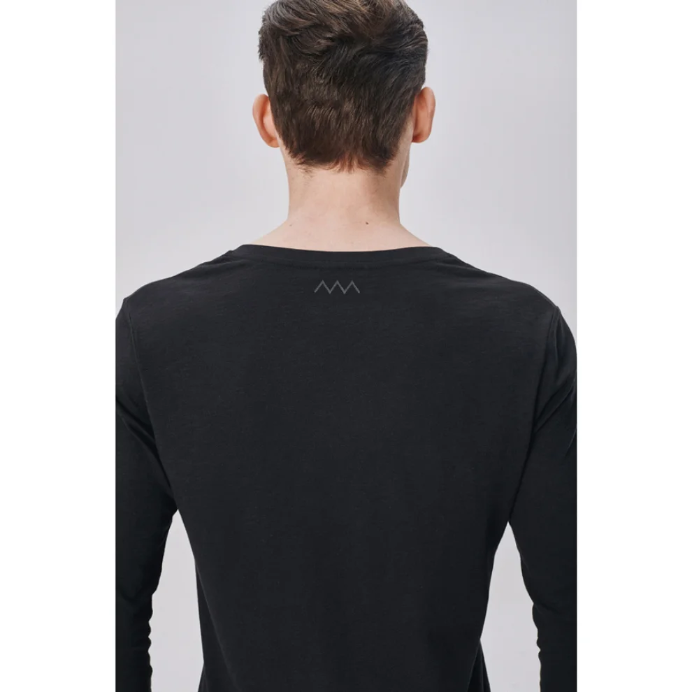 Allmur - Chestnut Uzun Kollu T-Shirt