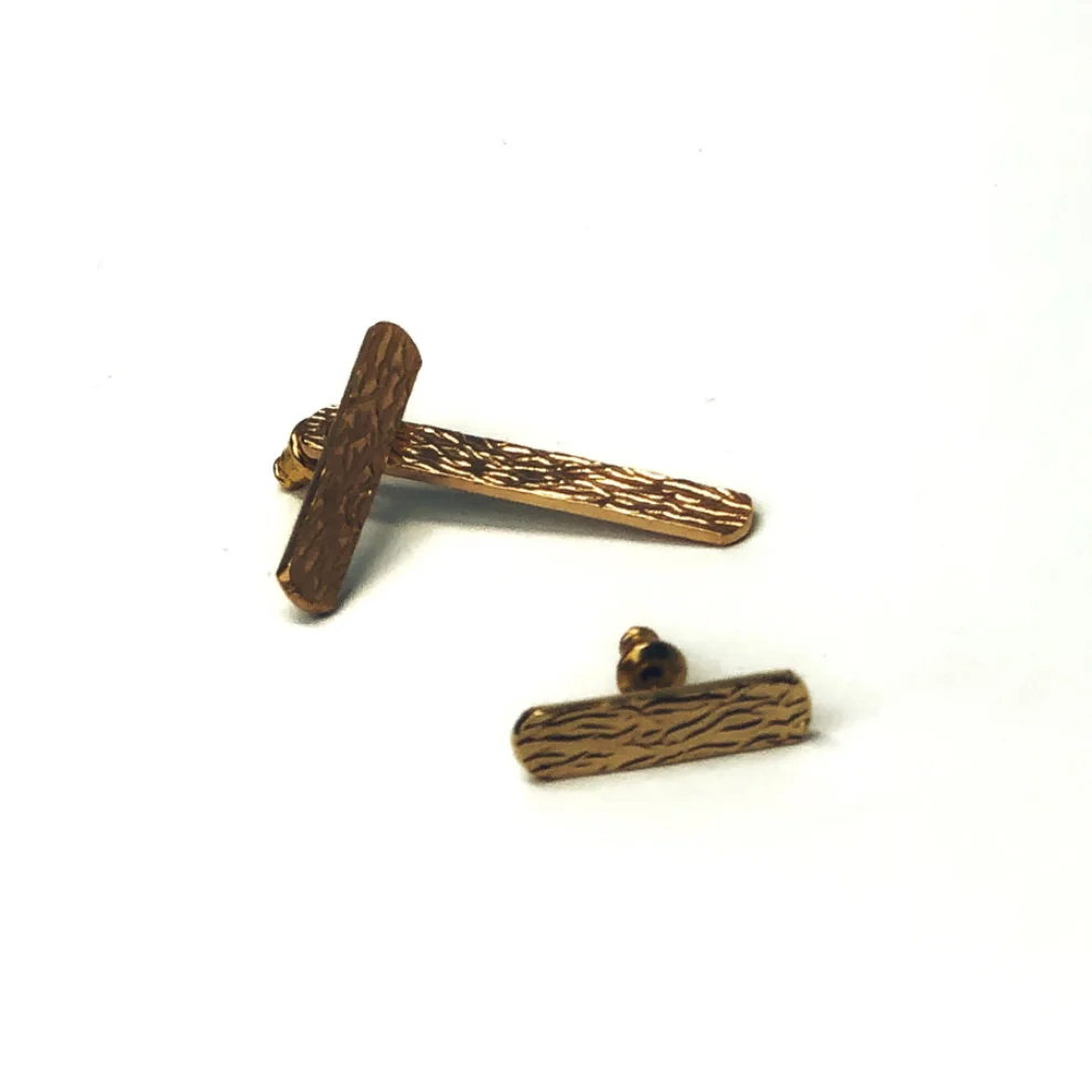 Art Project İstanbul - Wood Pattern Earring