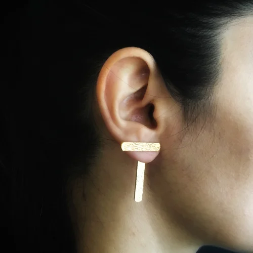 Art Project İstanbul - Wood Pattern Earring