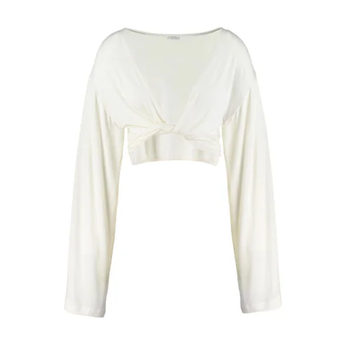 Tiny - White Batwing Sleeve Top