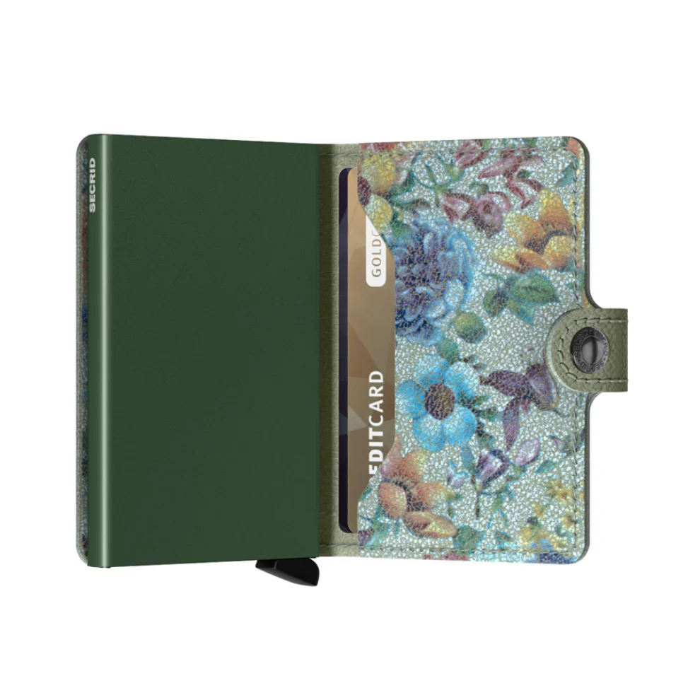 Secrid - Miniwallet Crisple Pistachio Floral Wallet