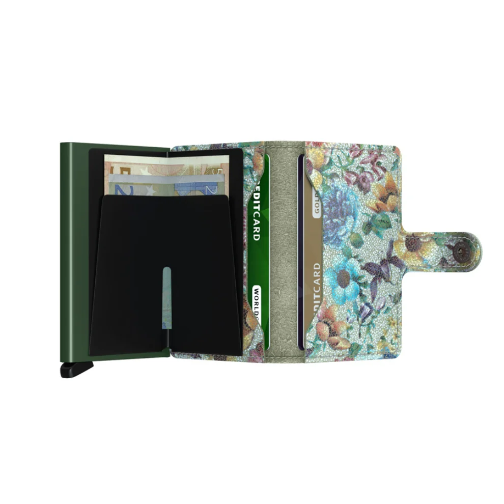 Secrid - Miniwallet Crisple Pistachio Floral Wallet